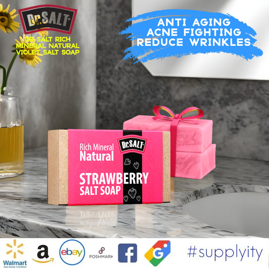 Strawberry Antiaging Soap: Fight Wrinkles Naturally for Youthful Skin