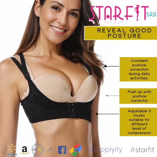 Easy Lift: Front-Hook Starfit Bra Enhances Posture