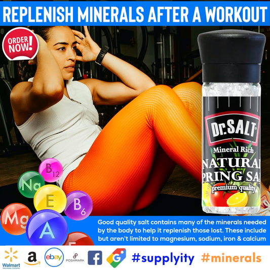 DrSalt Minerals Replenish Post-Workout Strength and Hydration for Recovery