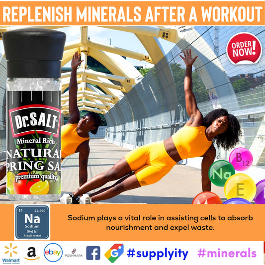 DrSalt Calcium Strengthens Bones and Boosts Workout Power with Hydration