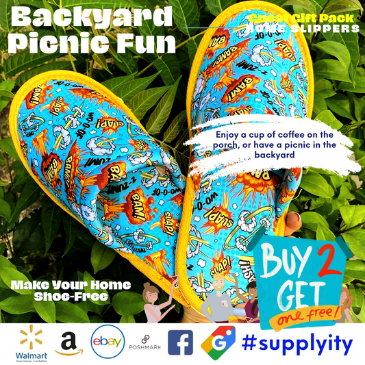 Bang Outdoors: Picnic Bang Slippers Add Exciting Comfort
