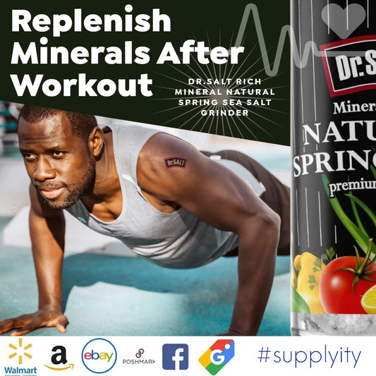 Salt minerals can play an important role in workout recovery by helping to replace electrolytes lost through sweat and supporting muscle recovery