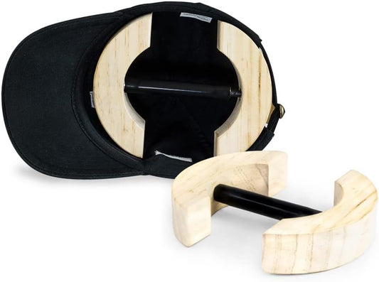 Houseables Hat Stretcher, Fitted Hat Stretcher, Baseball Cap Shaper, Cap Extender, Jack, Sizer, Expander, Resizer, Shaping, Former, Adjustable Wooden Block Spacers for Cowboy, Straw, Fedora, Sombrero