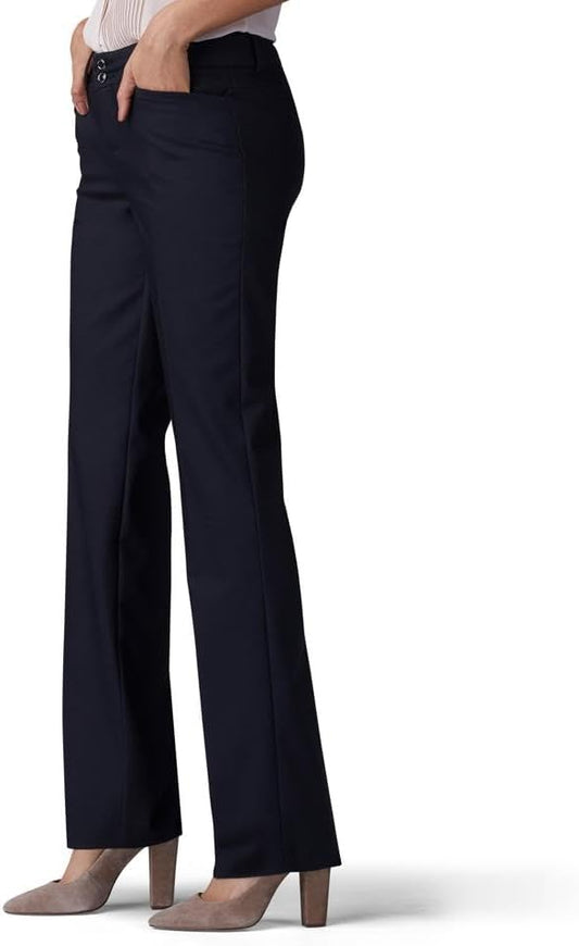 Lee Women's Secretly Shapes Regular Fit Straight Leg Pant