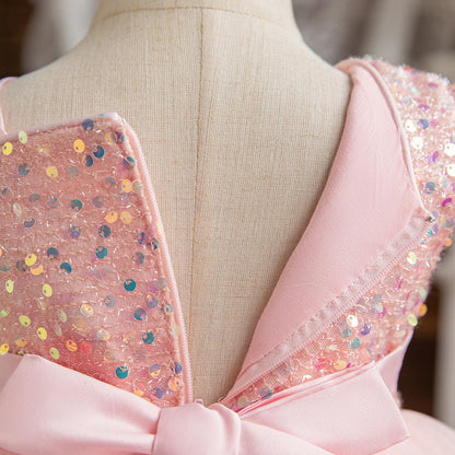 HNXDYY Baby Girl Party Tutu Dress Toddler Girl Sequins Wedding Pageant Ball Gown