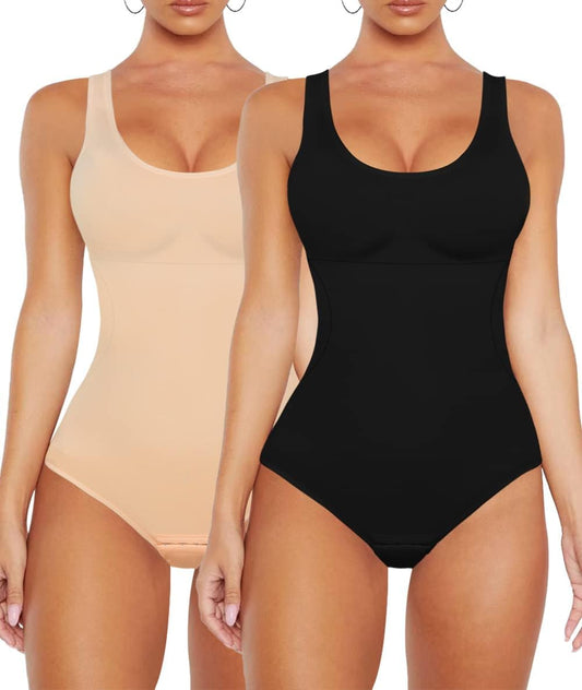 VVX Bodysuit for Women - Tummy Control Seamless Tops Compression Butt Lifting Shapewear Bodysuits