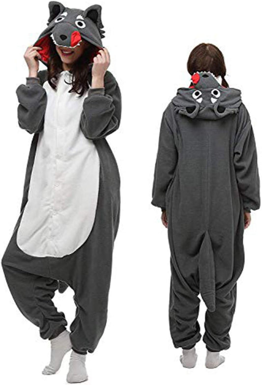 Adult animal pajamas sleepwear, unisex role-playing, one piece sleepwear, Christmas and Halloween costume