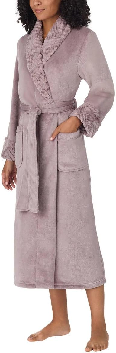 Carole Hochman Women's Shawl Collar Plush Robe