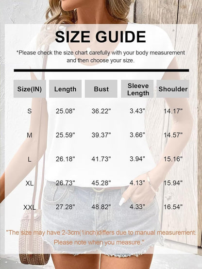 Bliwov 3 Pack Womens Cap Sleeve Tops V Neck T Shirts Spring Summer Casual Plus Size Beach Vacation Fashion Basics Tee Clothes