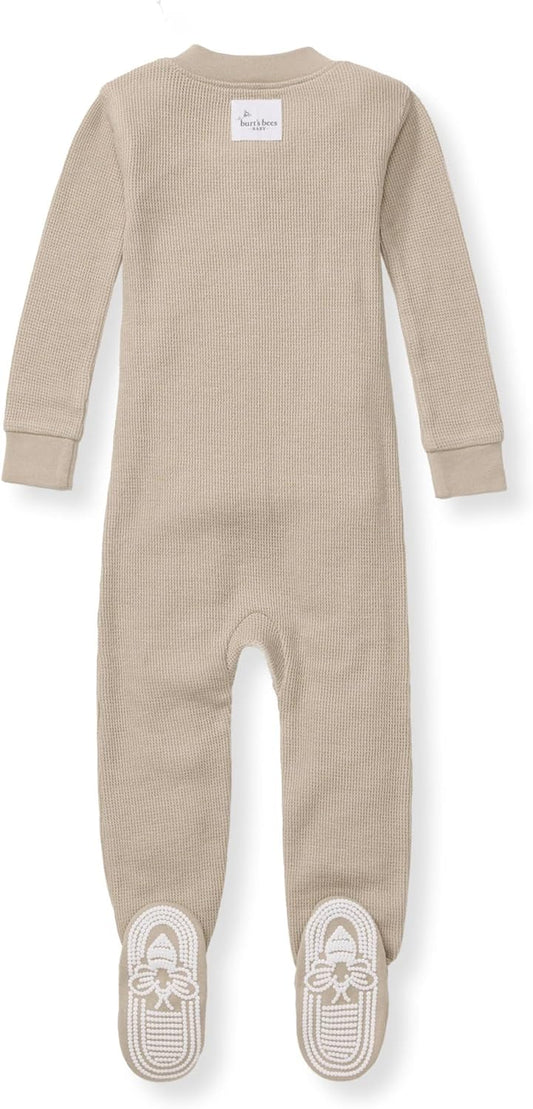 Burt's Bees Baby Unisex Baby Honeysoft Sleeper Pajamas, Zip Front Non-slip Footed Footie Pjs, Organic Cotton & Lyocell
