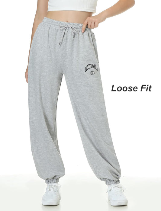 EXARUS 3 Pack Girls Sweatpants Joggers Sweat Pants Cute Baggy Tween Trendy Clothes Teen Preppy with Pockets