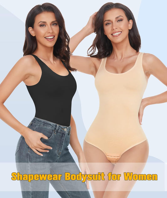 VVX Bodysuit for Women - Tummy Control Seamless Tops Compression Butt Lifting Shapewear Bodysuits