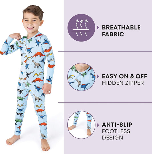 Rocky Kids Onesie Cozy Jumpsuit, Unisex, Fleece Lined, for Boys & Girls, Long Sleeve Thermals (Stay-Soft)