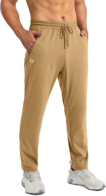 G Gradual Men's Sweatpants with Zipper Pockets Tapered Joggers for Men Athletic Pants for Workout, Jogging, Running