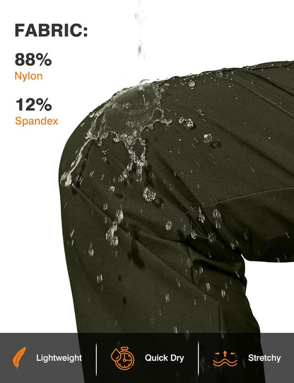 TBMPOY Women's Hiking Pants Water Resistant Lightweight Quick Dry Cargo Travel Fishing Work Camping Pant with 4 Pockets