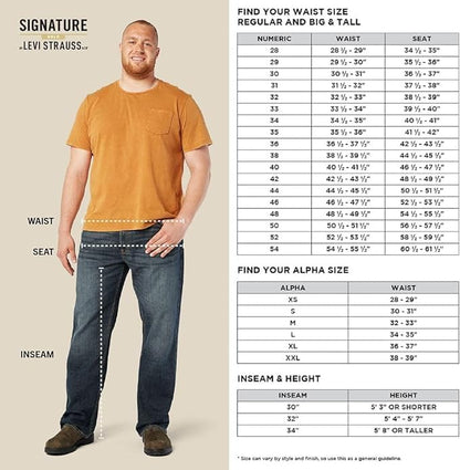 Levi Strauss Signature Gold Men's Relaxed Fit Flex Jeans (Available in Big & Tall)