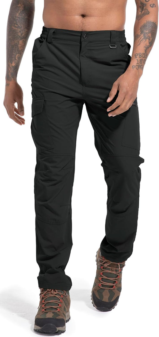 Men's Lightweight Hiking Cargo Work Pants Quick Dry Water Resistant Fishing Travel Climbing Outdoor Stretch Pants