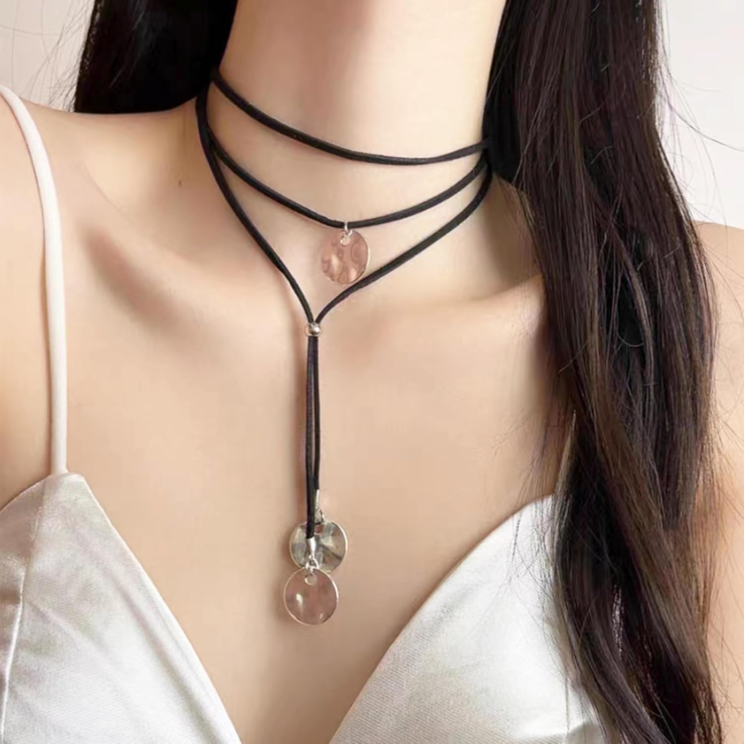 Boho Necklaces for Women Country Concert Outfits Nashville Western Outfit for Women Choker Necklaces Long Leather Necklace Western Dress Jewelry Country Cowgirl Accessories Gifts