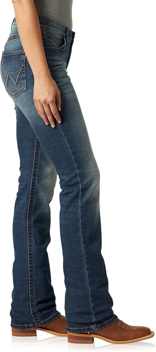 Wrangler Women's Willow Mid Rise Performance Waist Boot Cut Ultimate Riding Jean