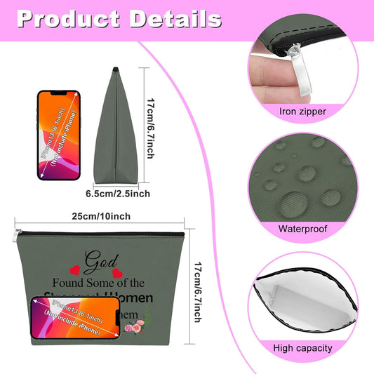Sponsor Gift for Women Makeup Bag Sponsor Appreciation Gift AA NA Addiction Recovery Gift Cosmetic Bag Confirmation Sponsor Gift Sponsor Thank You Gift Alcoholics Anonymous Gift Sobriety Gift（Gray）