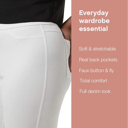 No Nonsense Women’s Classic Denim Leggings, Jeggings for Women with Real Back Pockets, High Waisted Stretch Jeans
