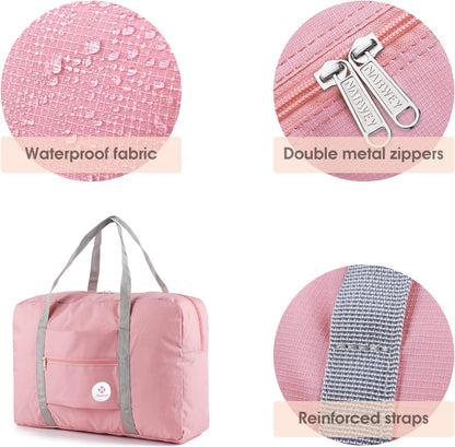 For Spirit Airlines Personal Item Bag 18x14x8 Foldable Travel Duffel Bag Tote Carry on Luggage Duffle Overnight for Women and Men