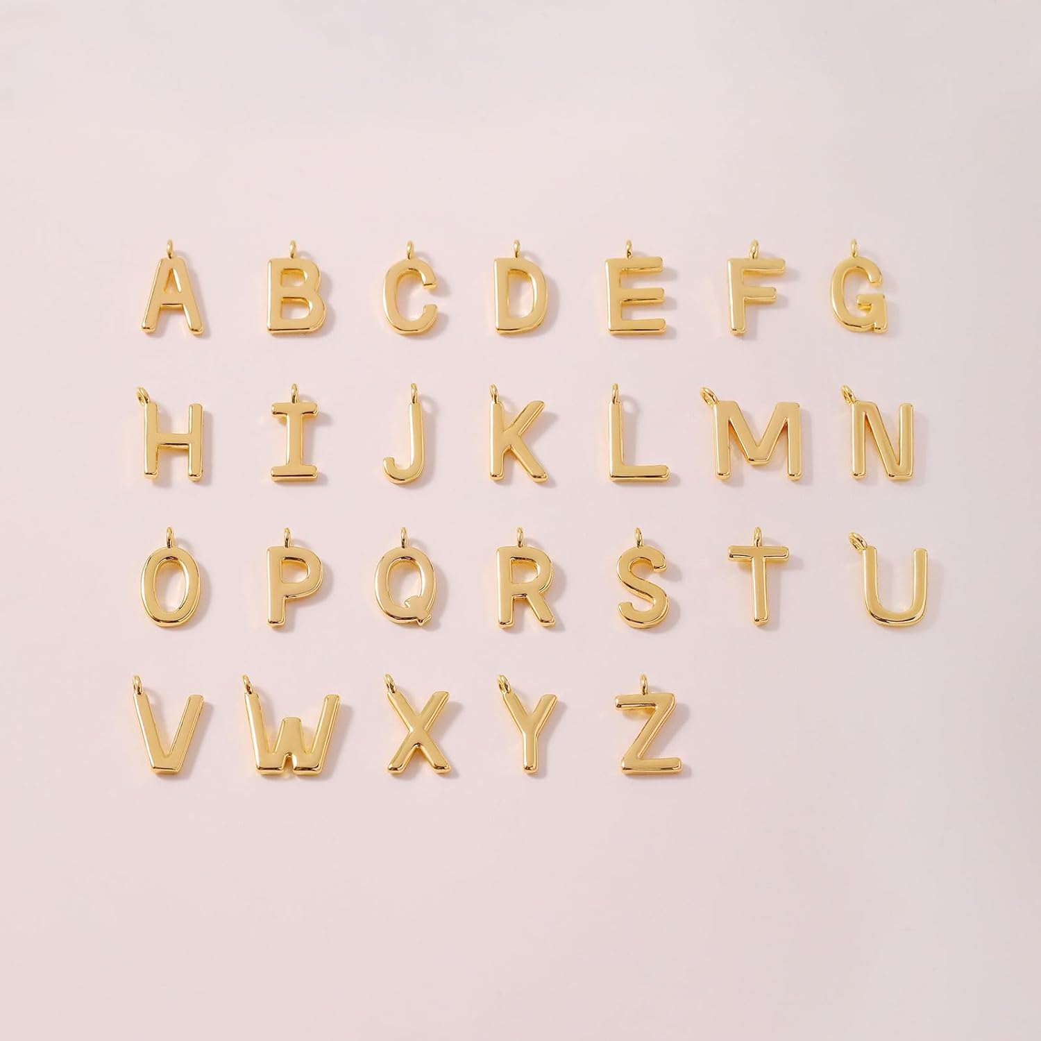 HANLI Initial Necklaces for Women - 14k Gold Plated Dainty Letter Necklace Simple Alphabet A-Z Necklace Personalized Monogram Name Necklace for Women Jewelry