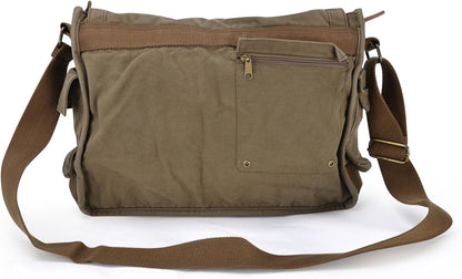GOOTIUM Canvas Messenger Bag - Vintage Cross Body Shoulder Satchel