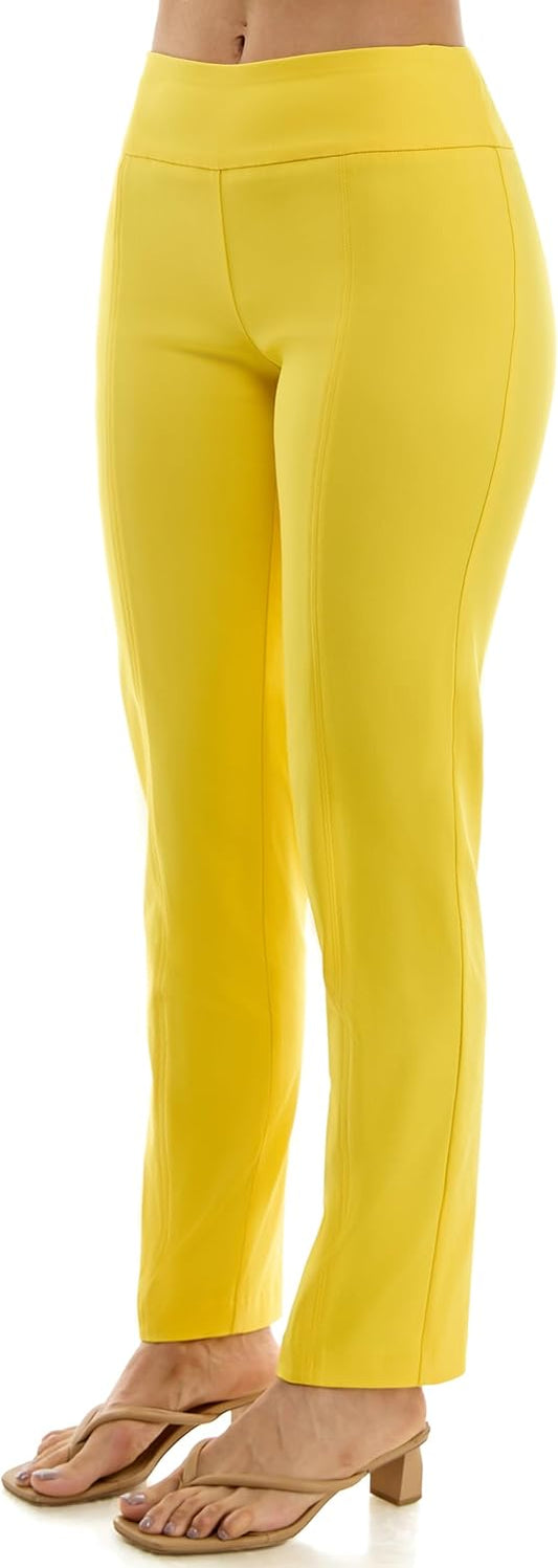 Zac & Rachel Women's Millennium Fabric - Slim Leg Pull-On Pant