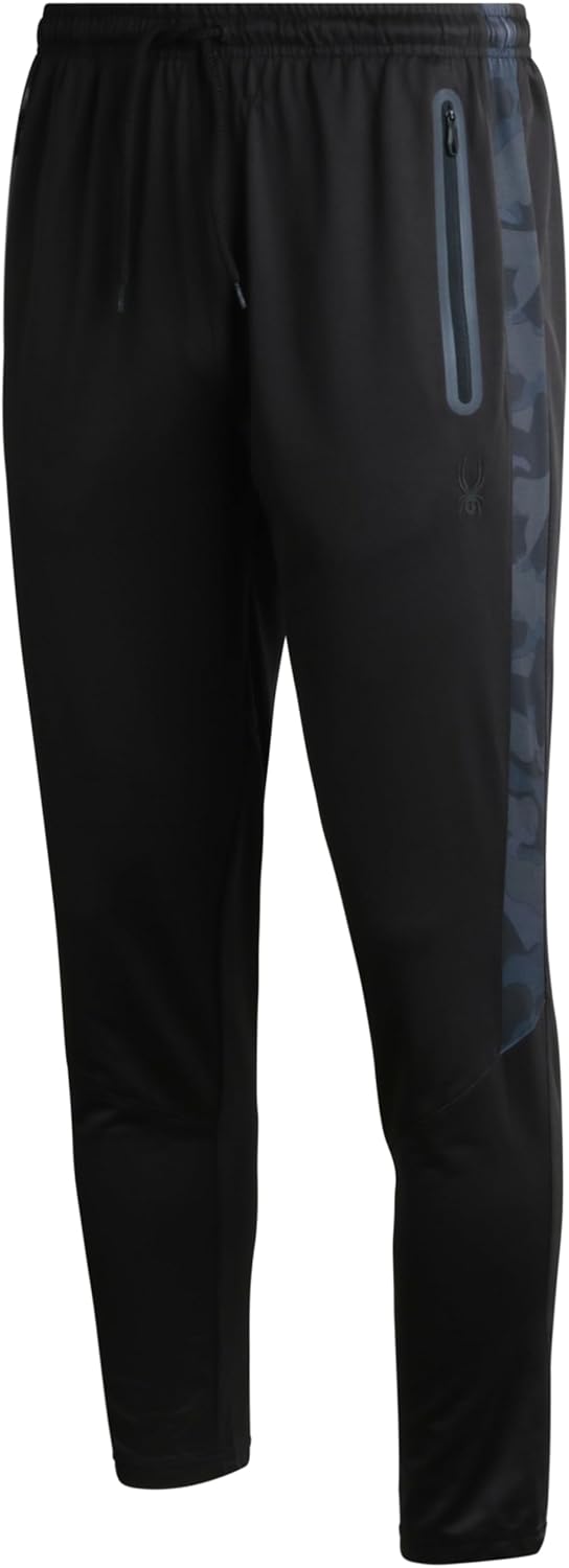 Spyder Mens Sweatpants with Pockets - Athletic Performance Tech Joggers for Men, Terry Workout Pants for Gym, Running, Hiking