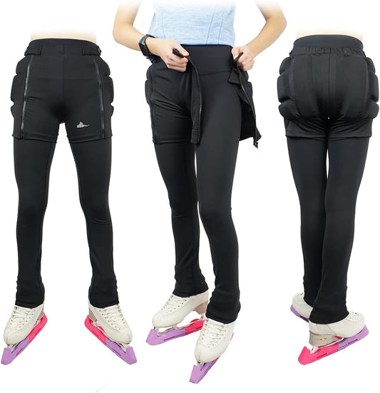 Zip-on Zip-Off Padded Shorts Protective Crash Pants Tailbone Hip Butt Pad for Skating Skateboarding Skiing