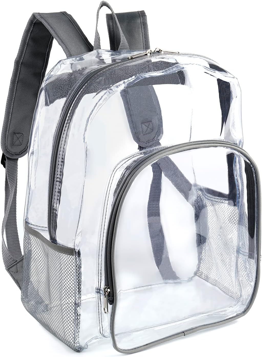JOMPARO Heavy Duty Transparent Clear Backpack See Through Plastic Backpacks for School,Sports,Work,Security,Stadium,College