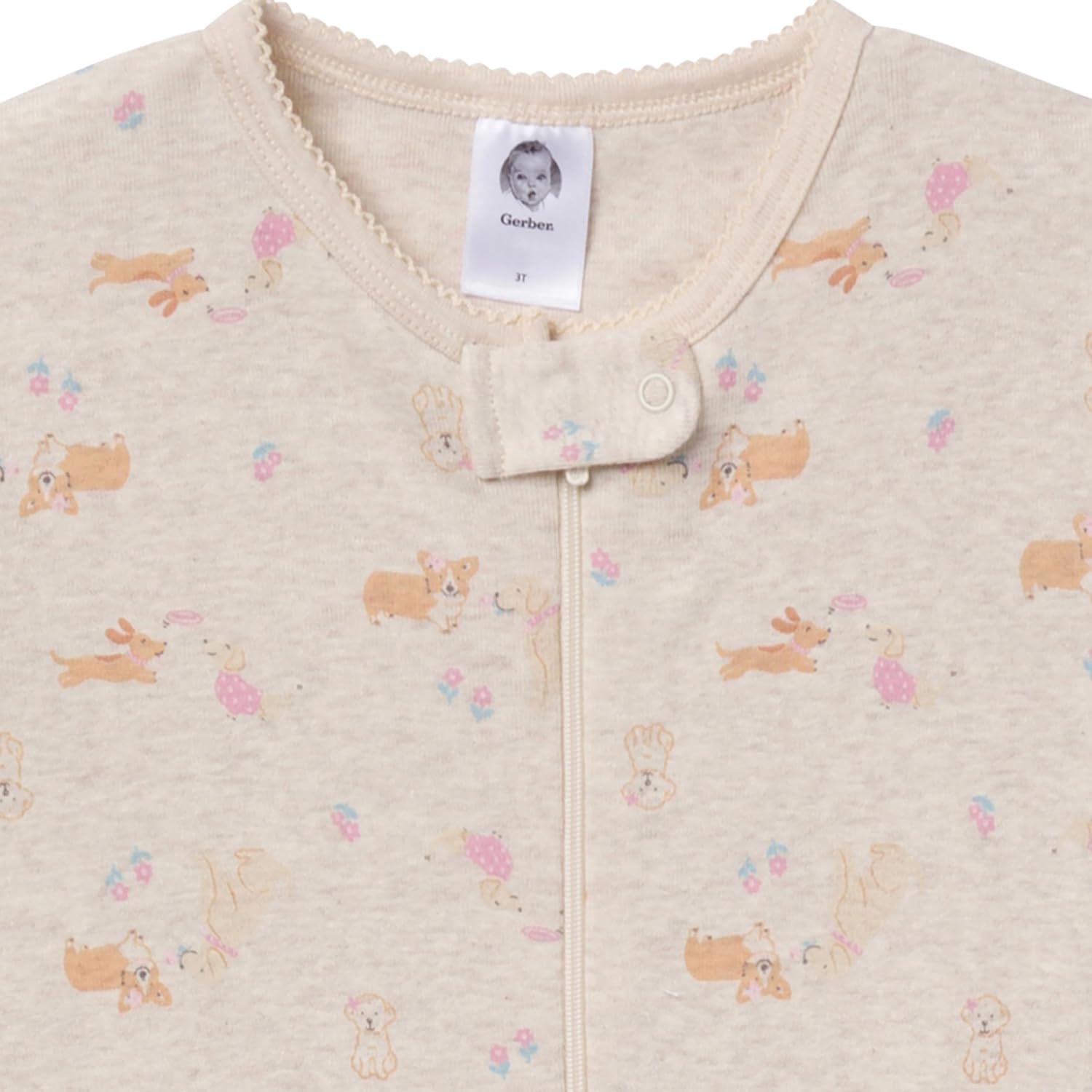 Gerber Baby-Girls 4-Pack Footed Pajamas