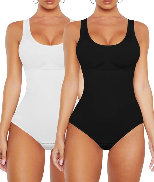 VVX Bodysuit for Women - Tummy Control Seamless Tops Compression Butt Lifting Shapewear Bodysuits