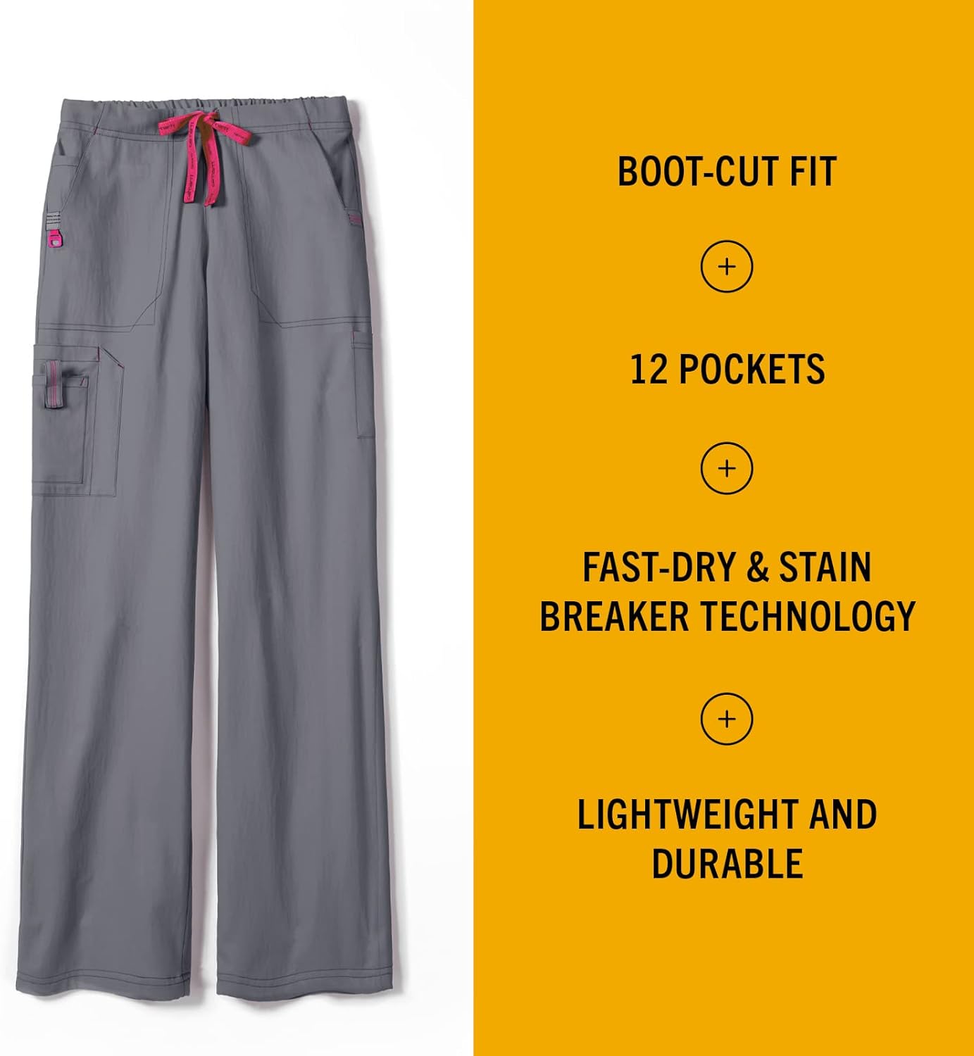 Cross-Flex Women's Boot Cut Cargo Scrub Pant