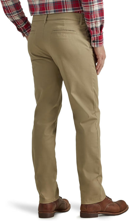 Lee Men's Flat Front Slim Straight Pant