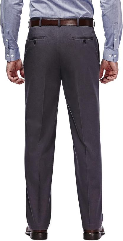 Haggar Men's Premium No Iron Khaki Classic Fit Flat Front Casual Pant (Regular and Big & Tall Sizes)