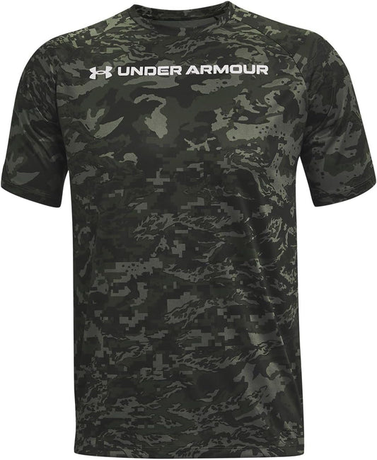 Under Armour Men's UA Tech ABC Camo Loose Fit Short Sleeve Shirt Small