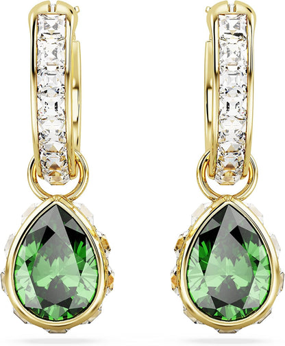 Swarovski Chroma Stud Earring Collection, Rhodium and Gold Tone Finishes, Multi-Color Crystals