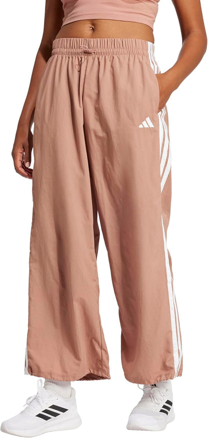 adidas Women's Essentials 3-Stripes Woven Parachute Pants
