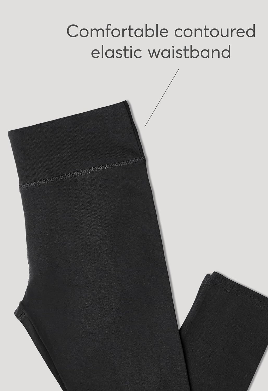 Pact Women's Organic Cotton Go-to Cropped Legging, Mid Rise Yoga Pant with Elastic Waistband