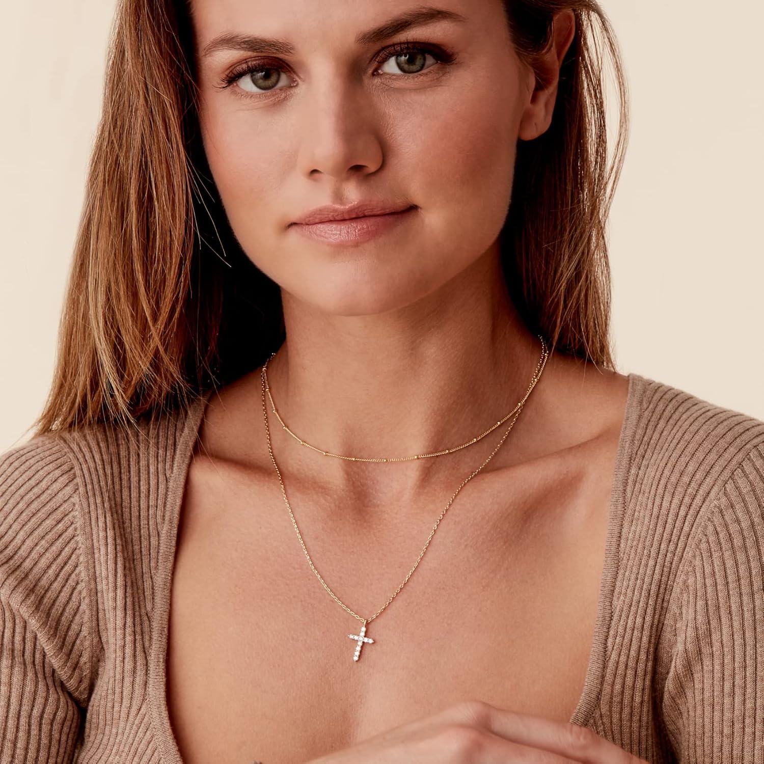PAVOI 14K Gold Plated Layering Necklaces | Stylish Minimalist Design Pendant Necklaces | Butterfly, Heart, Lock, Evil Eye, Coin, Lightning Bolt, Circle, Cross Pendants for Women