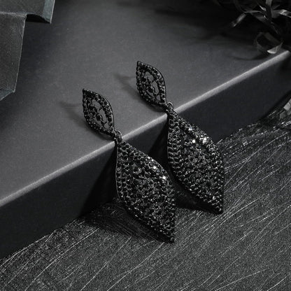 Elegant Rhinestone Dangle Earrings Crystal Wedding Bridal Long Dangling Drop Earrings Chandlier Earrings for Women Bridesmaid