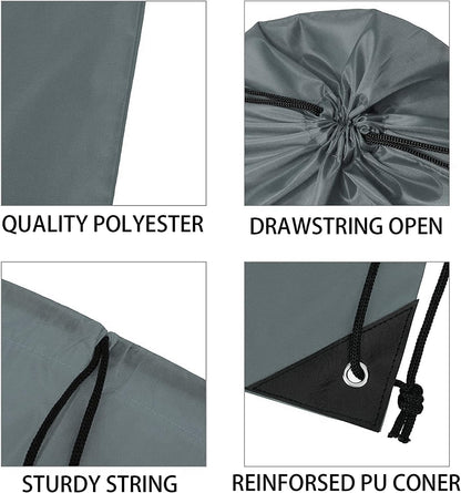 Vorspack Drawstring Backpacks Bulk 20 Pieces String Bags Customized Bags for Party Gym Sport Trip - Grey