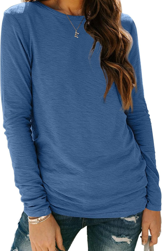 AUTOMET Long Sleeve Shirts for Women Business Casual Tops Fall Fashion Clothes Workout Plus Size Teacher School Outfits 2025