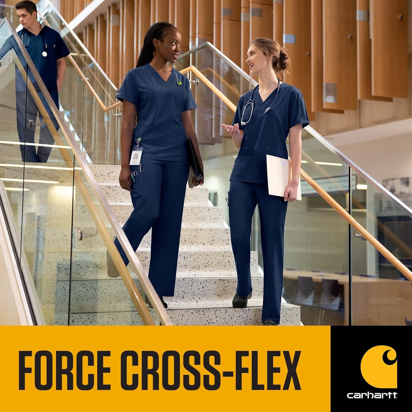 Cross-Flex Women's Boot Cut Cargo Scrub Pant