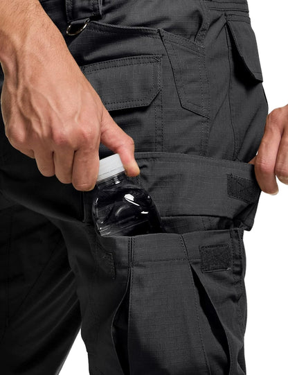 CQR Men's Tactical Pants, Water Resistant Ripstop Cargo Pants, Lightweight EDC Work Hiking Pants, Outdoor Apparel