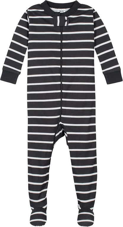 Gerber Boys' 4-Pack Snug Fit Footed Cotton Pajamas