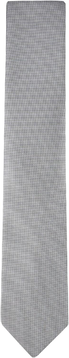 Calvin Klein Men's Silver Spun Solid Necktie (Standard and Extra Long Sizes)