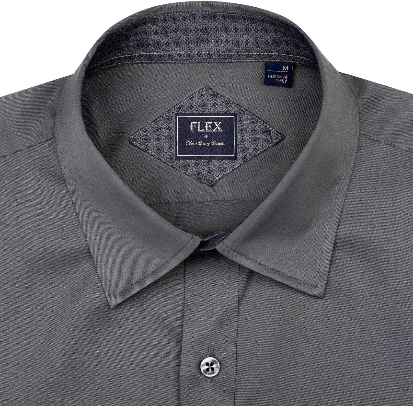 J.VER Men's Casual Long Sleeve Stretch Dress Shirt Wrinkle-Free Regular Fit Button Down Shirts